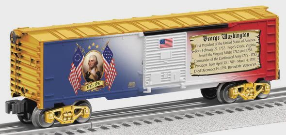 Lionel George Washington Boxcar (LNL639337)