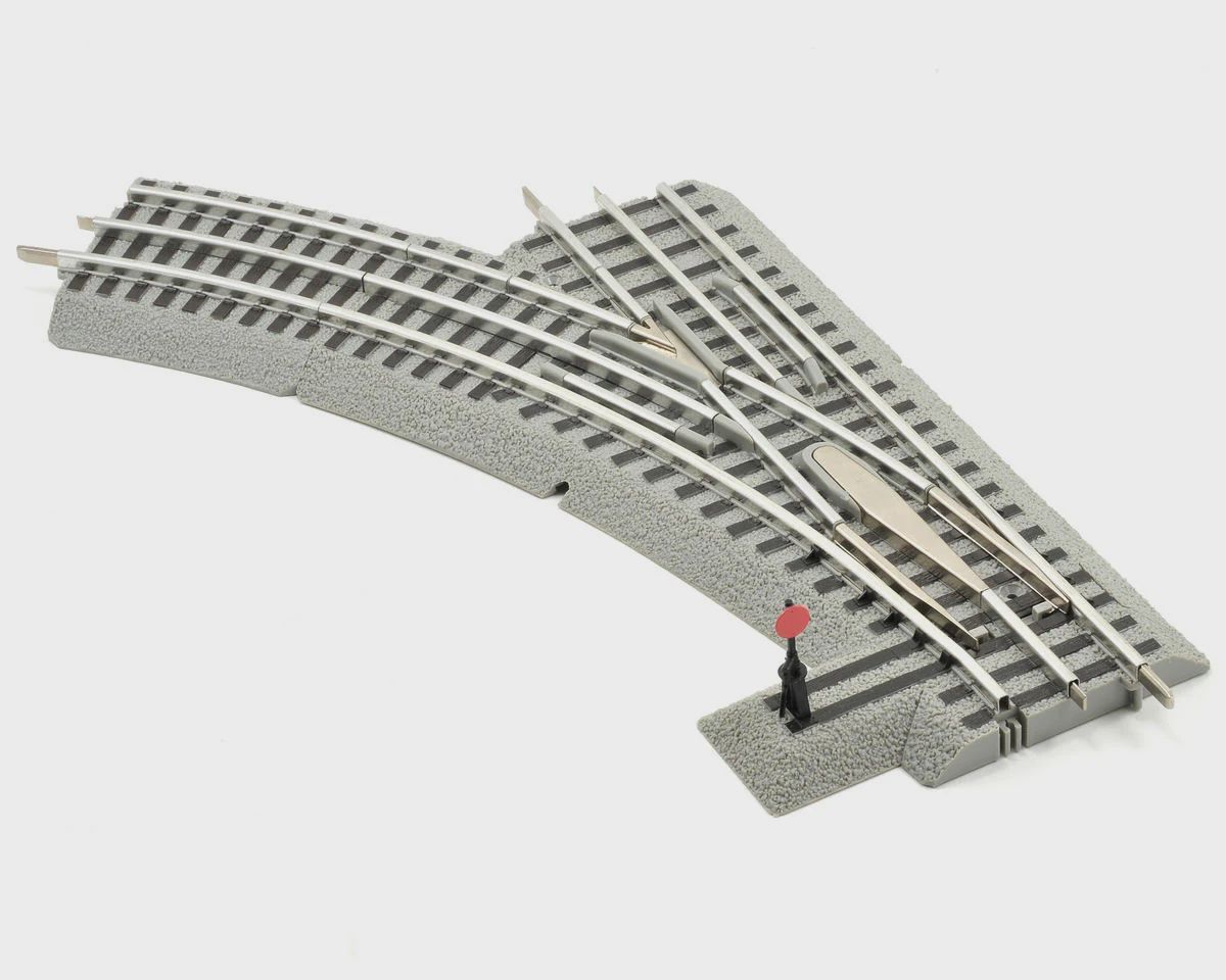 Lionel O-36 FasTrack Manual Left-Hand Switch (LNL612017)