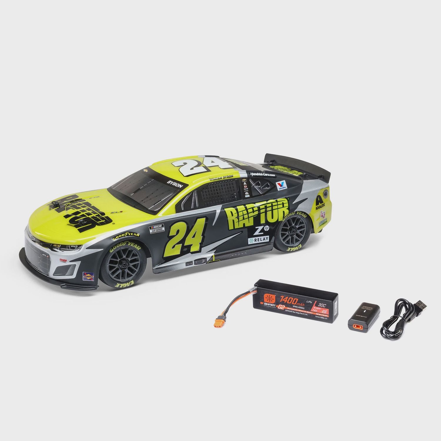 Losi 1/12 NASCAR RC Racecar William Byron 2025 Raptor Chevrolet Camaro (LOS1122524)