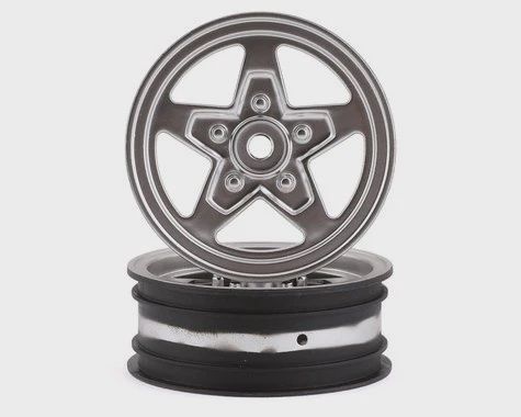 Losi 22S Drag Front Wheel (Satin Chrome) (2) w/12mm Hex (LOS43047)