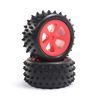 Losi Mini JRX2 Pre-Mounted Rear 4 Row Tire (Red) (2) (LOS41023)