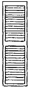 Louvered Window ShuttersO SCALE 15 x 87" (300-3542)