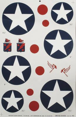Major Decals Pressure Decals .40 Size U.S. Stars (MAJ142P)