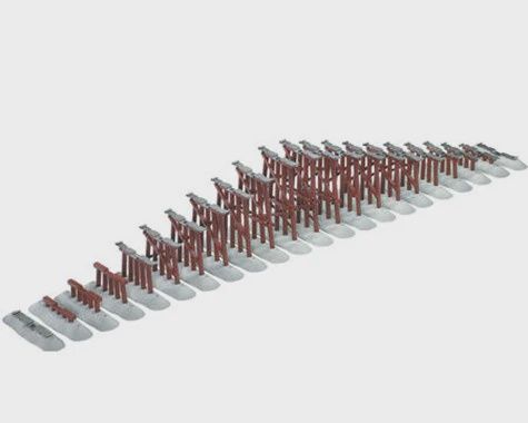 Lionel O FasTrack Graduated Trestle Set (LNL612037)