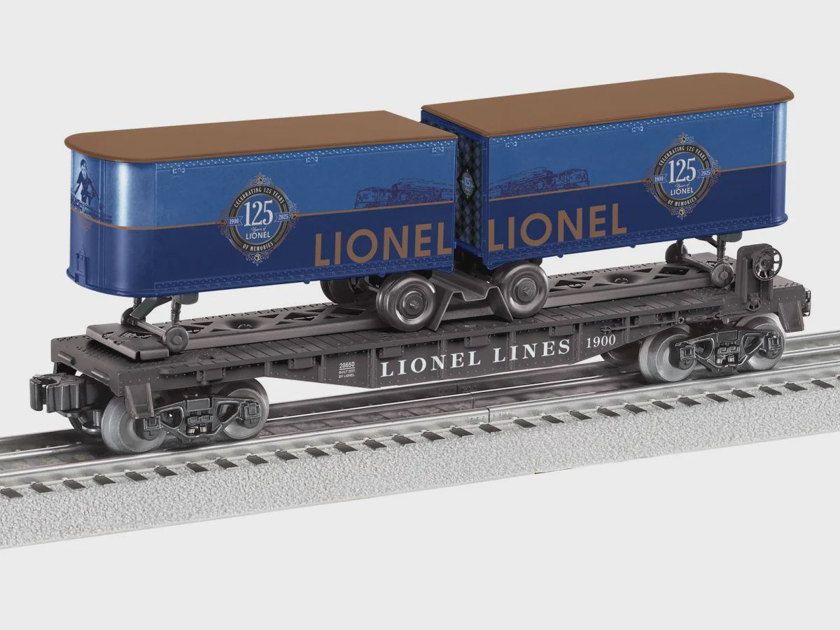 Lionel O RTR Lionel 125th Flatcar with Piggyback Trailers (LNL2528650)