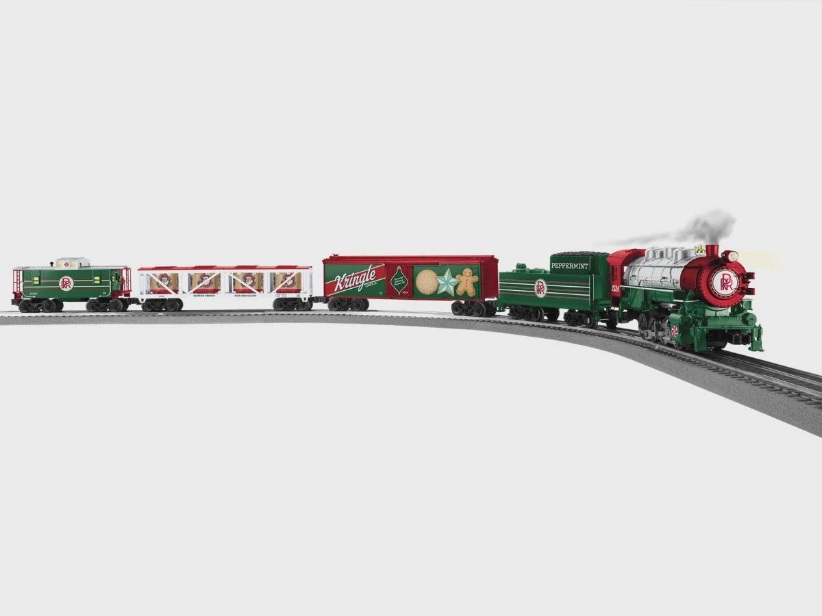Lionel O RTR Peppermint Railroad 0-8-0 Christmas Freight LionChief (LNL2523120)