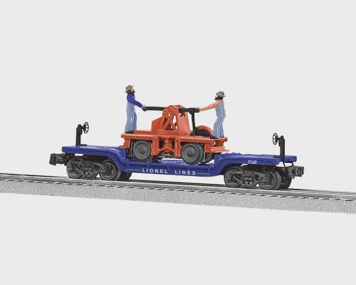 Lionel O27 LIONEL LINES FLATCAR WITH HANDCAR (LNL2128080)