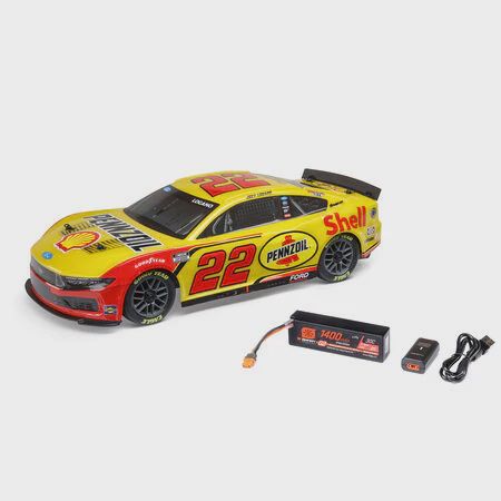 Losi 1/12 NASCAR RC Racecar Joey Logano No. 22 Shell 2025 Ford Mustang 2S (LOS1122522)