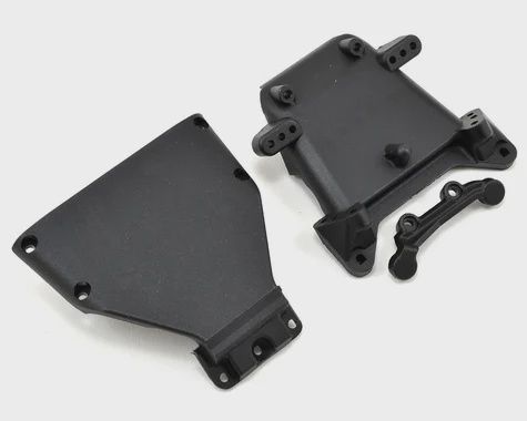 Losi Front Kickplate, Bulkhead &amp; Brace Set (LOSA4159)