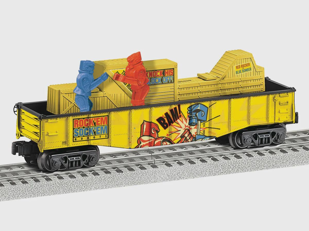 Lionel Rock 'Em Sock 'Em Robots™ Chasing Gondola (LNL2528840)
