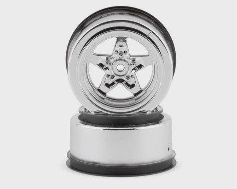 Losi 22S Drag Rear Wheels (Chrome) (2) (LOS43046)
