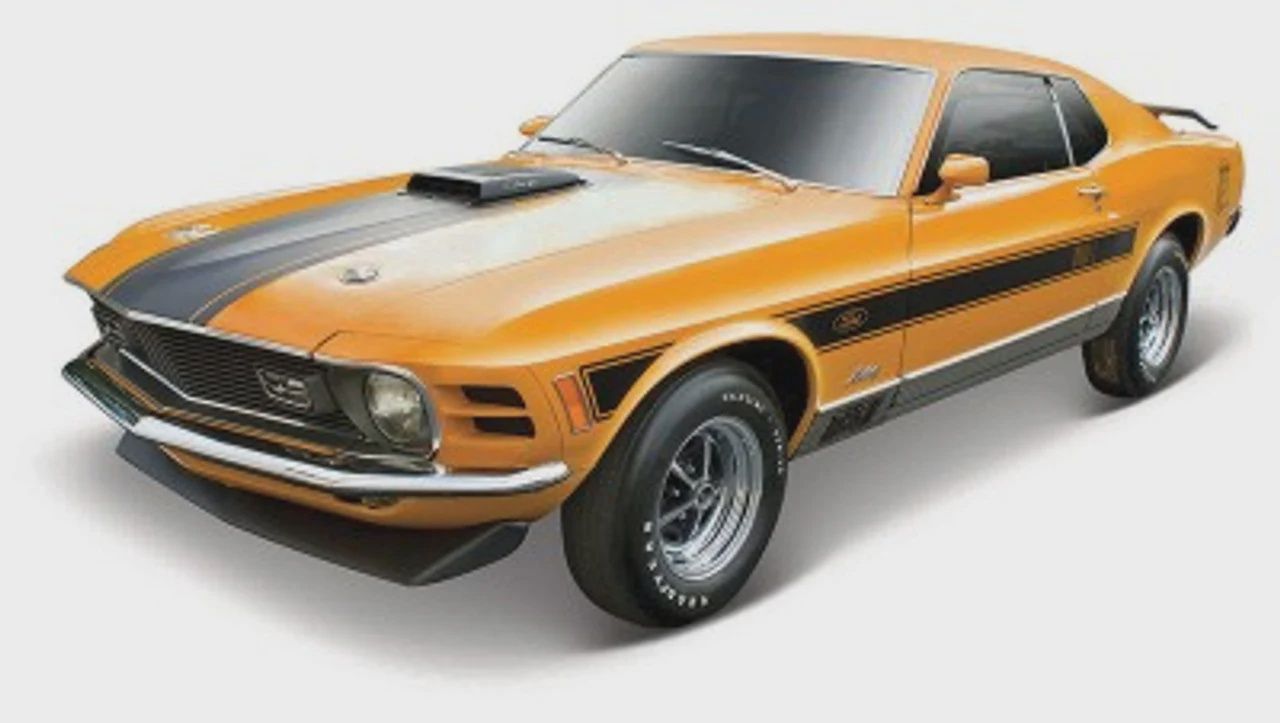 Maisto 1/18 1970 Ford Mustang Mach 1 (Orange) (MAI31453ORG)