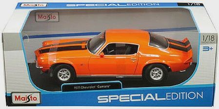 Maisto 1971 Chevrolet Camaro (Orange) 1/18 (MAI31131ORG)