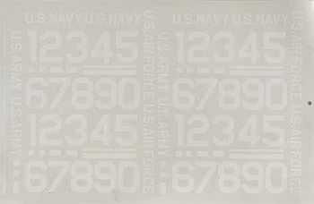 Major Decals 1" Black Numbers Pressure Decals (MAJ404PB)