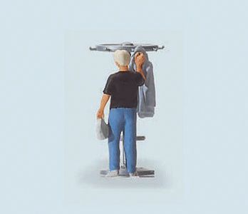 Man Hanging Up His Jacket (590-28142)