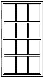 Masonry Windows pkg(8) -- 6-Over-6, Scale (300-5276)