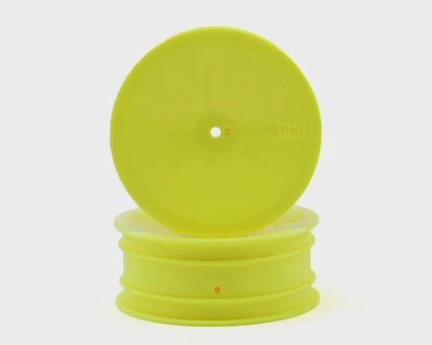 Losi Wide Front Wheel (2), Yellow: X (LOSA7004)