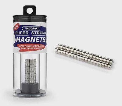 Magcraft 1/4''x1/8'' Rare Earth Disc Magnets (40) (MFM579)
