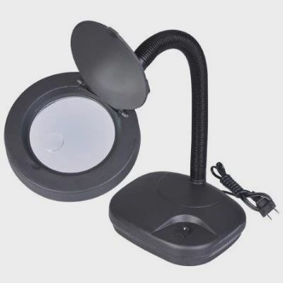 Magnifiers-Inc 12" Flexible Neck Table Magnifier Lamp 2.5x, 4.5x Power (MFR353)