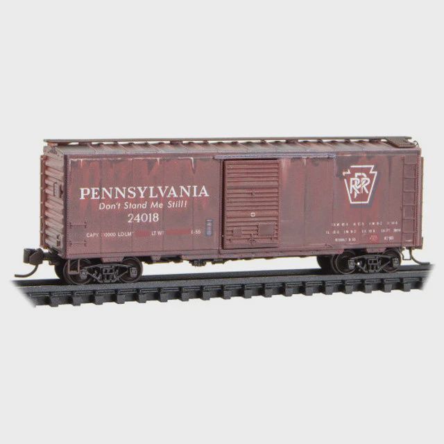 Micro-Trains Line N PRR 40" Box #24018 Weathered N Scale (MTL02044997)