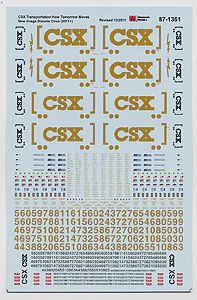 Microscale CSX ES44AC &amp; EMD Box Dx Ylw (460-871361)