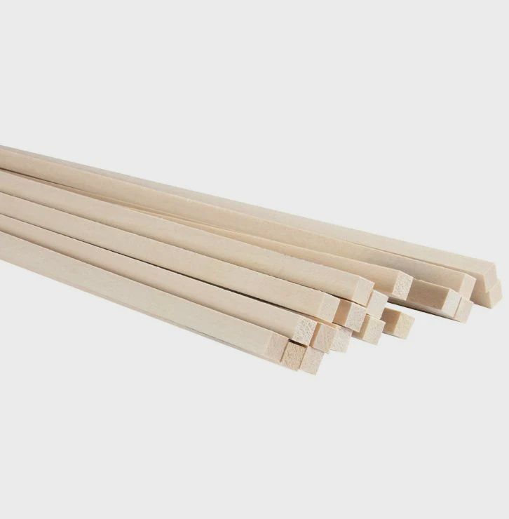 Midwest 5/16" x 5/16" x 24" Basswood Strips (MID4077)