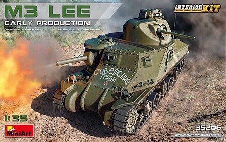 Mini Art Military 1/35 M3 Lee Early Production Tank w/Full Interior (MNA-36206)
