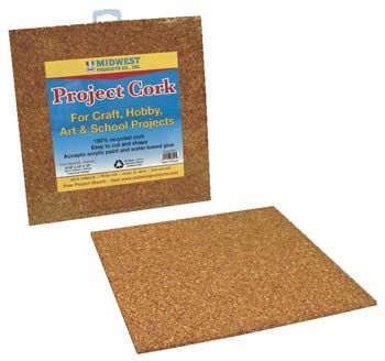 Midwest .187 X 12" X 12" LT Cork Tiles (MID3041)