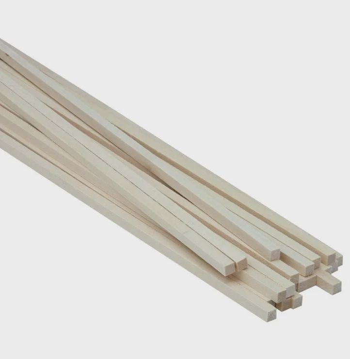 Midwest 1/4" x 1/4" x 24" Basswood Strips (MID4066)