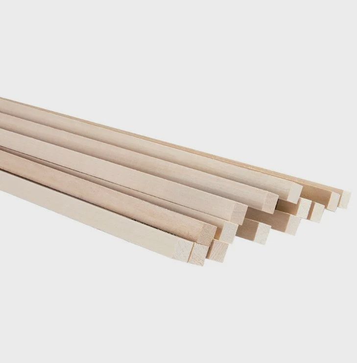 Midwest 1/2" x 1/2" x 24" Basswood Strips (MID4099)