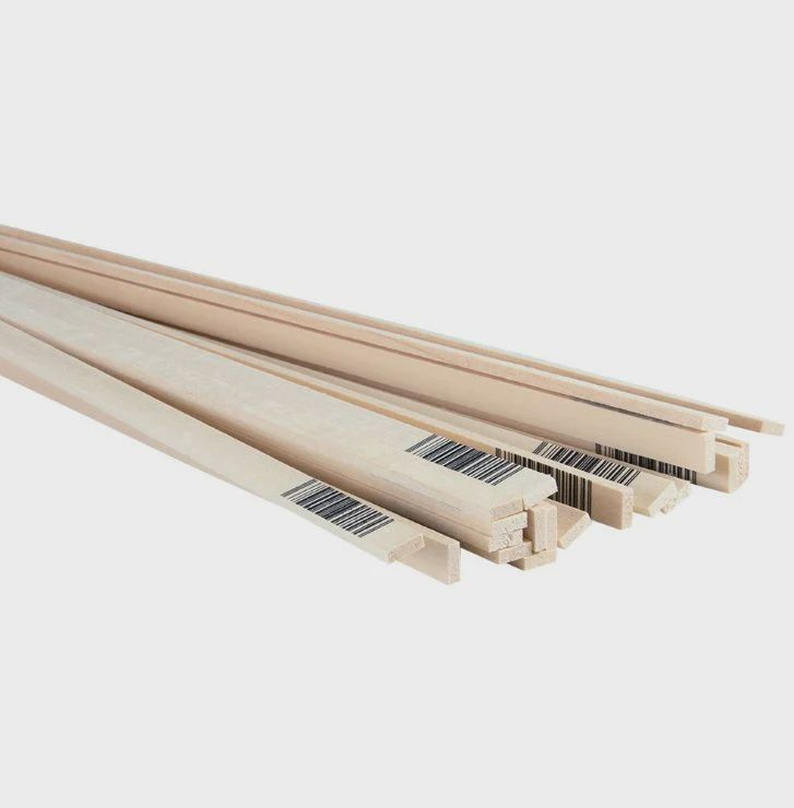 Midwest 1/8" x 3/8" x 24" Basswood Strips (MID4048)