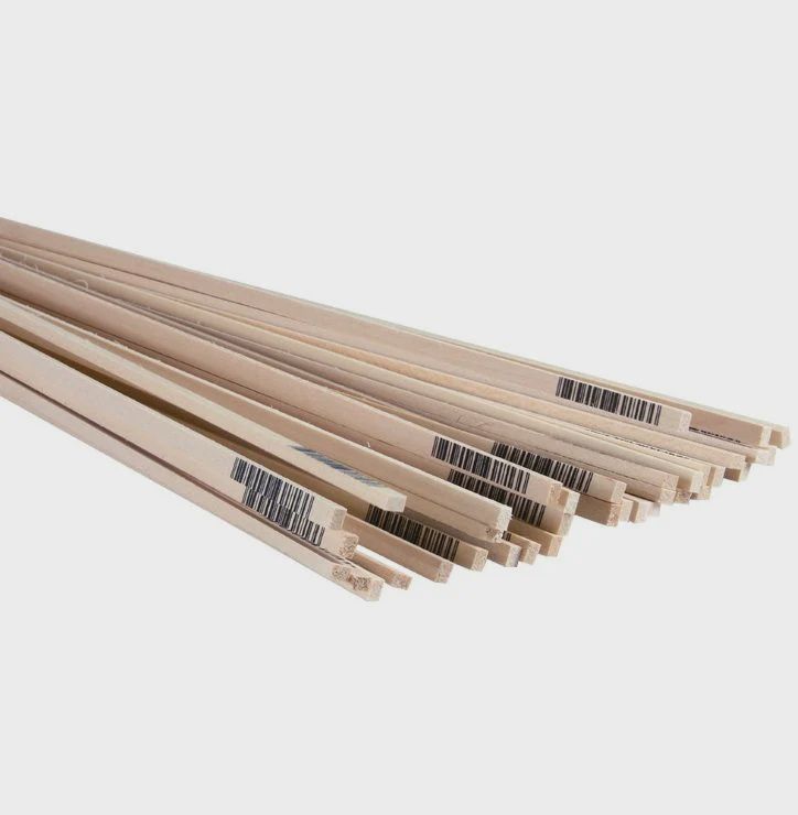 Midwest 1/8" x 3/16" x 24" Basswood Strips (MID4045)