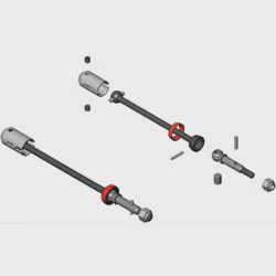 MIP C-CVD Kit: All Electric Rustler/Stampede (MIP08123)