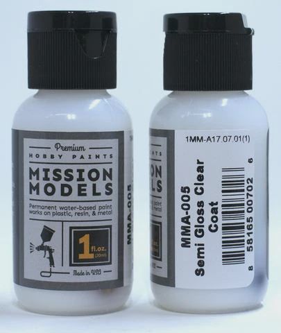 Mission Models Semi Clear Coat 1oz Water Base (MIOMMA005)
