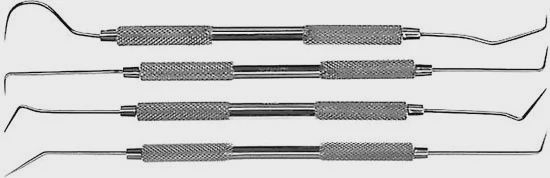 MODEL EXPO 4 Stainless Steel Pro Quality Dental Probes (MT1058)