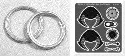 Model Car Garage 1/24-1/25 Wingbat Billet Style Steering Wheel (2 Pewter Rims &amp; Photo Etch) (MCG-2171)