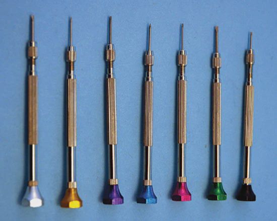 MODEL EXPO Jewelers Screwdrivers, Set Of 7 (MT1020)