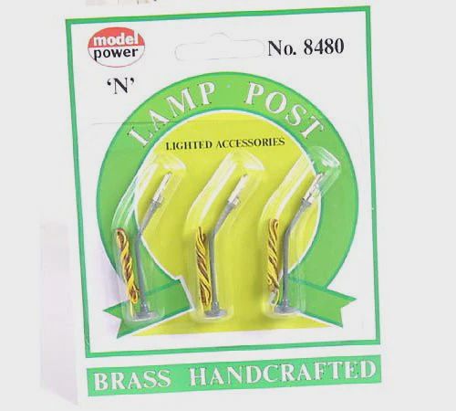 Model Power Single Highway Lamps (3) (MDP8480)