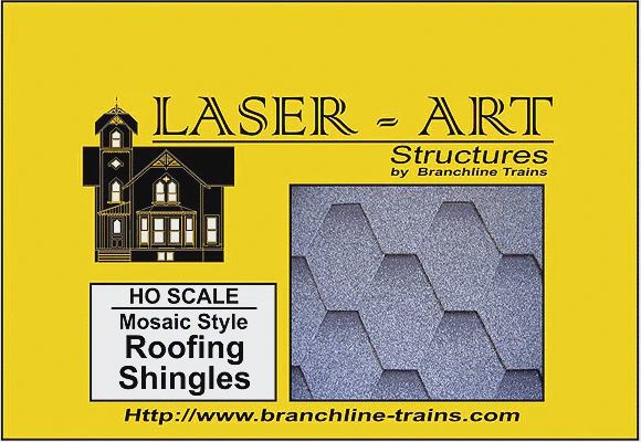 Mosaic-Style Shingles - Laser Art HO SCALE (BRA905)