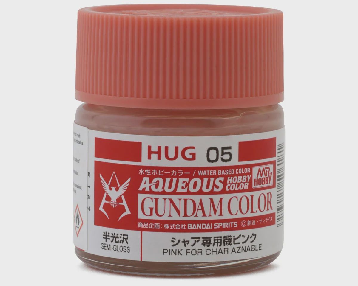 Mr. Hobby "Aqueous Gundam Color" Acrylic paint (Char Aznable Pink (10ml) (GUZHUG05)