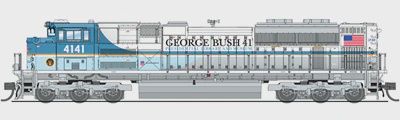 N SD70ACe w/DCC &amp; Paragon 3, UP #4141/George Bush (BLI3474