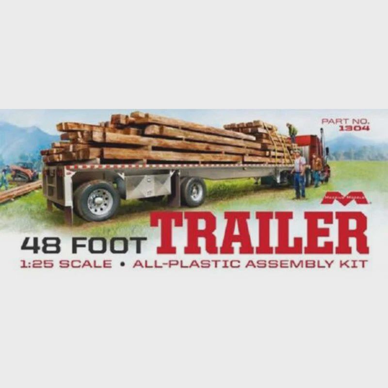 Moebuis 1/25 48' Flatbed Trailer with Cambered Deck (MOE1304)