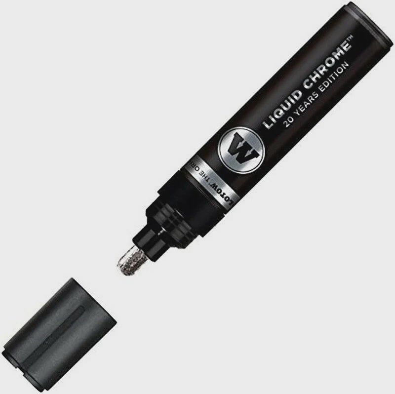 Molotow 5mm "Ultra Wide" Tip Liquid Chrome Mirror Effect Marker (MLW-104)