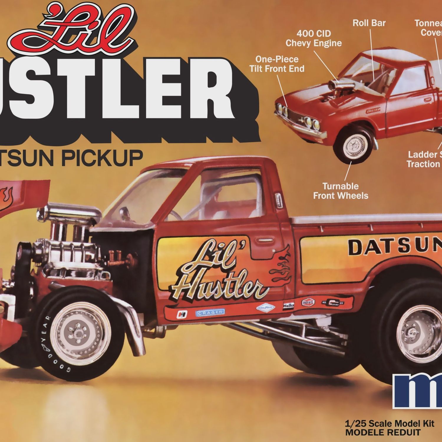 MPC 1975 DATSUN PICKUP “LI’L HUSTLER” 1:25 SCALE MODEL KIT (MPC982)