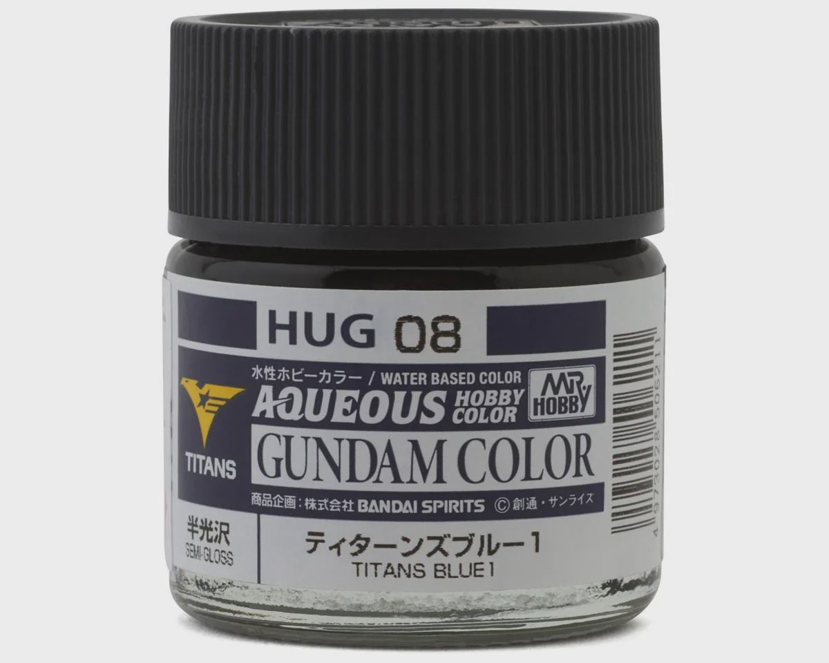 Mr. Hobby "Aqueous Gundam Color" Acrylic paint (Titans Gundam Blue 1) (10ml) (GUZHUG08)