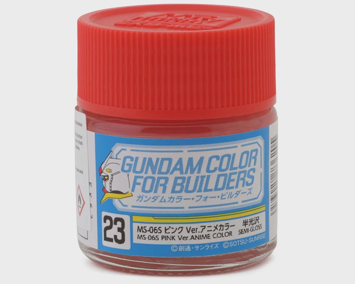 Mr. Hobby "Gundam Color" Acrylic paint (MS-06S Gundam Pink) (10ml) (GUZUG23)