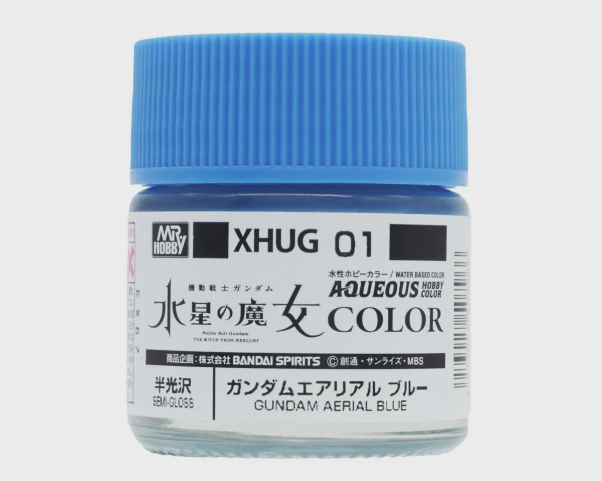 Mr. Hobby XHUG01 Gundam Aerial Blue "Aqueous Gundam Color" (GUZXHUG01)