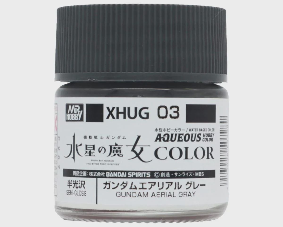 Mr. Hobby XHUG03 Gundam Aerial Gray "Aqueous Gundam Color" (GUZXHUG03)