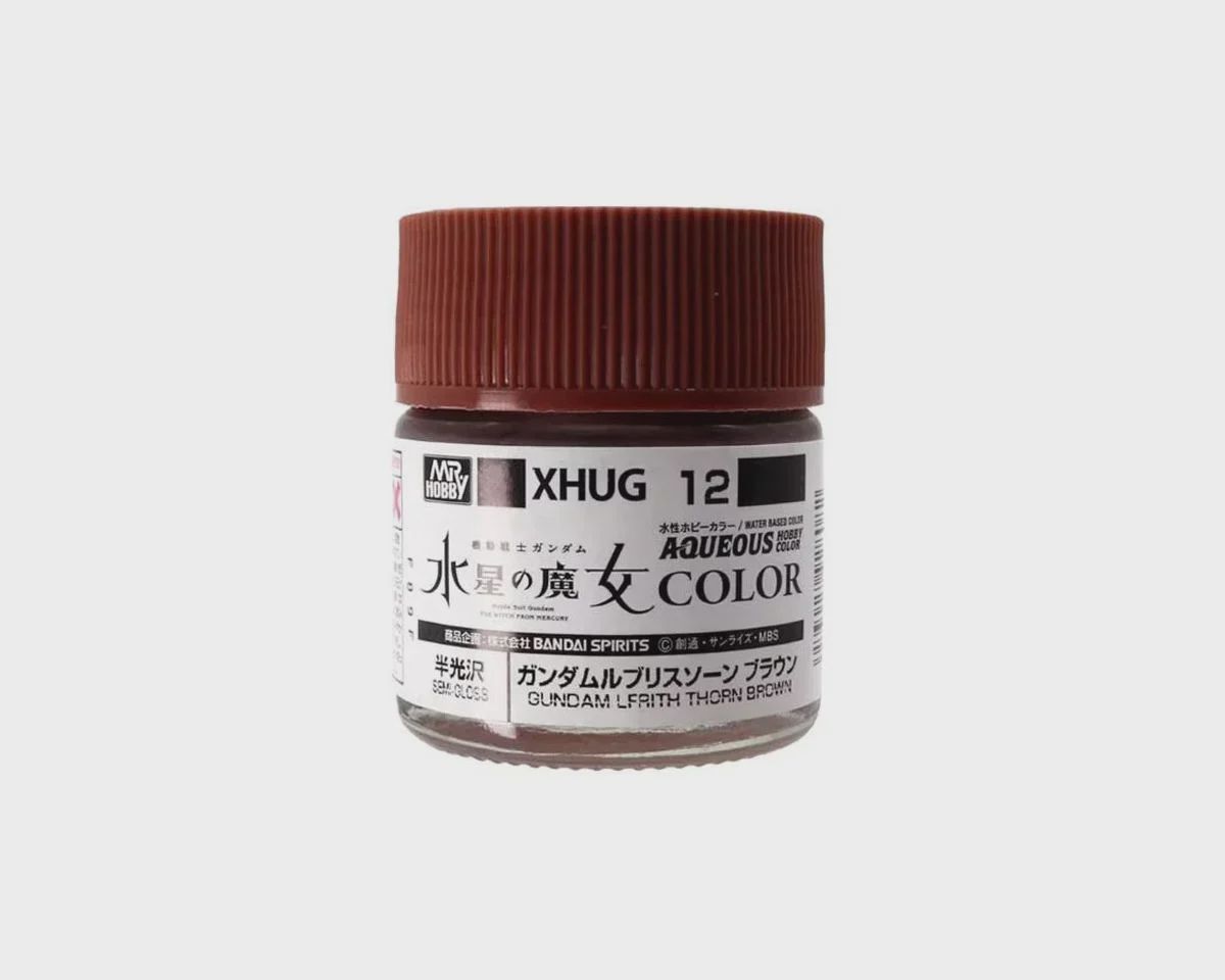 Mr. Hobby XHUG12 Gundam Lfrith Thorn Brown "Aqueous Gundam Color" (GUZXHUG12)
