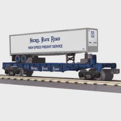 MTH Flat Car w/ Trailer - Nickel Plate Road (MTH3076514)